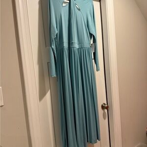 Eloquii Light Blue Long Sleeve Dress